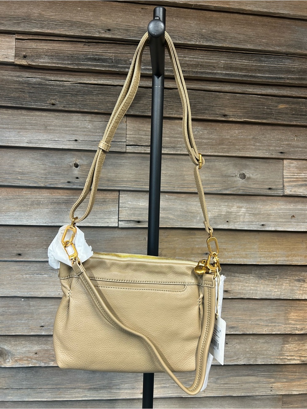 Women’s Beige Leather Crossbody Bag by the brand Hobo